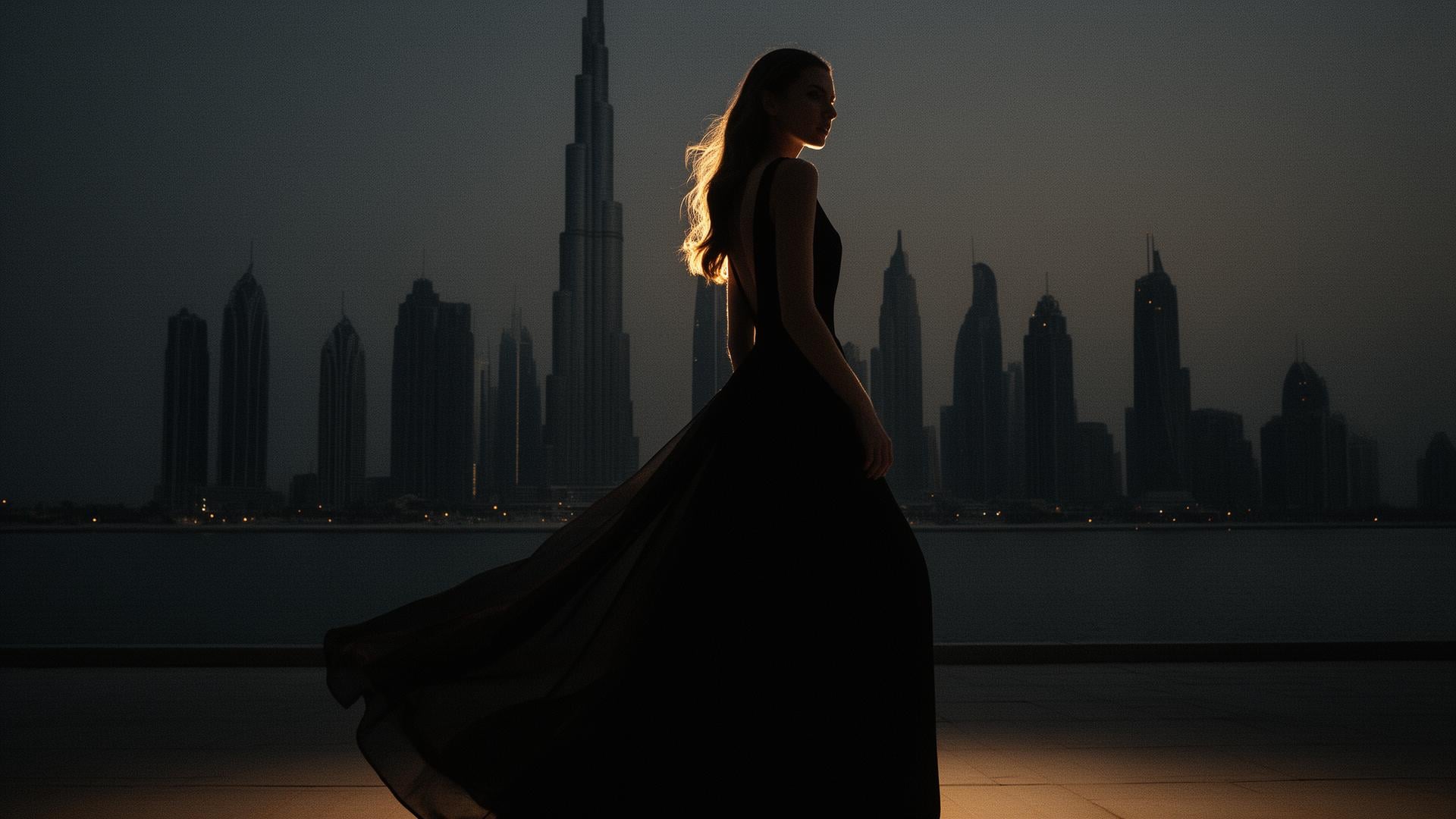 Cinematic Dubai skyline visual for Herela Productions